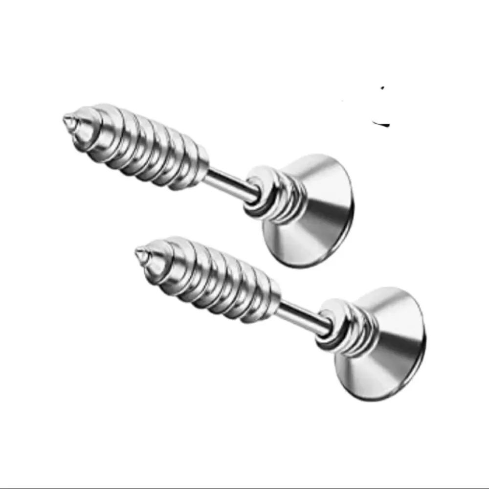 Silver Screa Stud Earrings